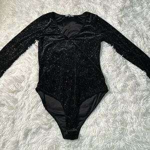 Charlo Russe small velvety bodysuit